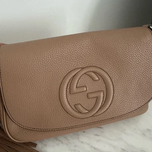 Gucci Brown Leather Crossbody Bag - Picture 2 of 5